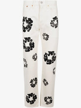 Denim Tears White Black Wreath Denim Pants