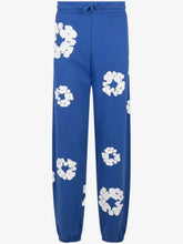 Denim Tears Blue Cotton Wreath Cuffed Sweatpants