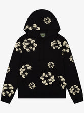 Denim Tears Black Multi‑Tone Cotton Wreath Pullover Hoodie