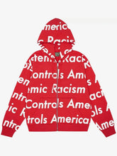 Denim Tears Red Oversized Streetwear Jacket