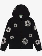 Denim Tears Rhinestone Wreath Zip‑Up Unisex Hoodie