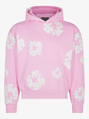 Denim Tears Pink All‑Over Cotton Wreath Pullover Hoodie