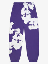 Denim Tears Purple Large White Wreath Jogger Pants