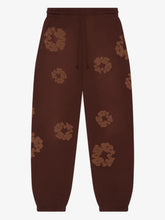 Denim Tears Brown Tonal Wreath Cuffed Sweatpants