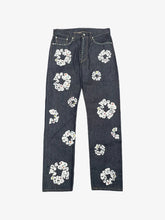 Denim Tears Dark Denim Rhinestone Wreath Straight Jeans