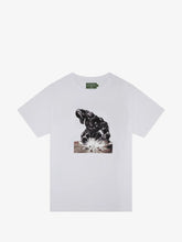 White Superhero Smash Comic Graphic Boxy Tee