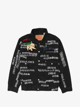 Denim Tears x Levi’s Black Trucker Jacket Graffiti Print
