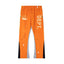 Gallery Dept. "DEPT." Vertical Logo Paint Splatter Contrast Panel Sweatpants - Orange
