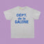 Gallery Dept. DÉPT. de la GALERIE Short Sleeve T-Shirt - Light Grey/Blue