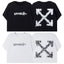 Off-White Floral Arrow Cross Print Short Sleeve T-Shirt