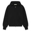 Fear Of God Essentials Classic Fleece Jet Black Zip-Up Hoodie (SS25)