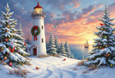 Festive Lighthouse
