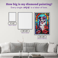 Stained Glass Border Collie