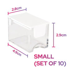 Storage Organizer Container - Small (Set of 10)