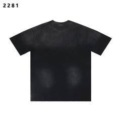 AMIRI Eagle Flame Vintage Washed Black Oversized T-Shirt