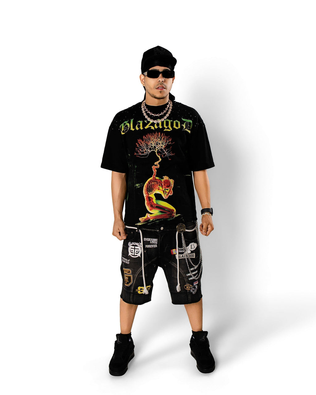 GLAZA GOD Growth - Heavyweight Terry Oversized Tee