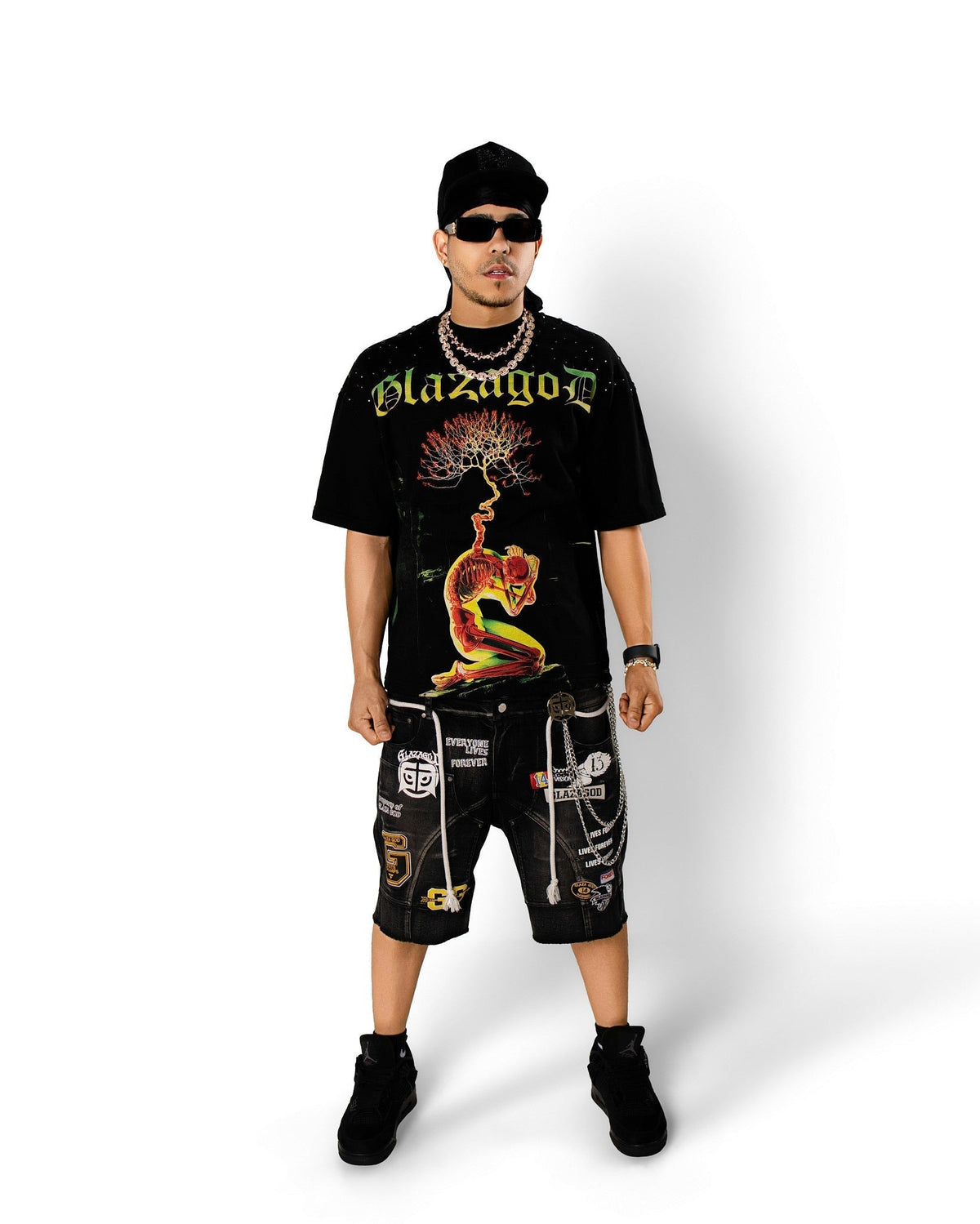 GLAZA GOD Growth - Heavyweight Terry Oversized Tee