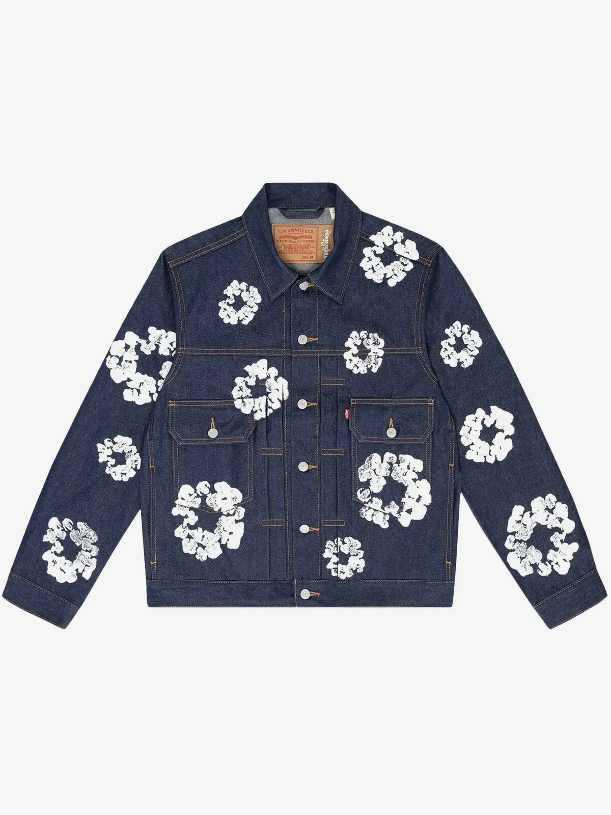 Denim Tears x Levi’s Wreath Print Denim Trucker Jacket