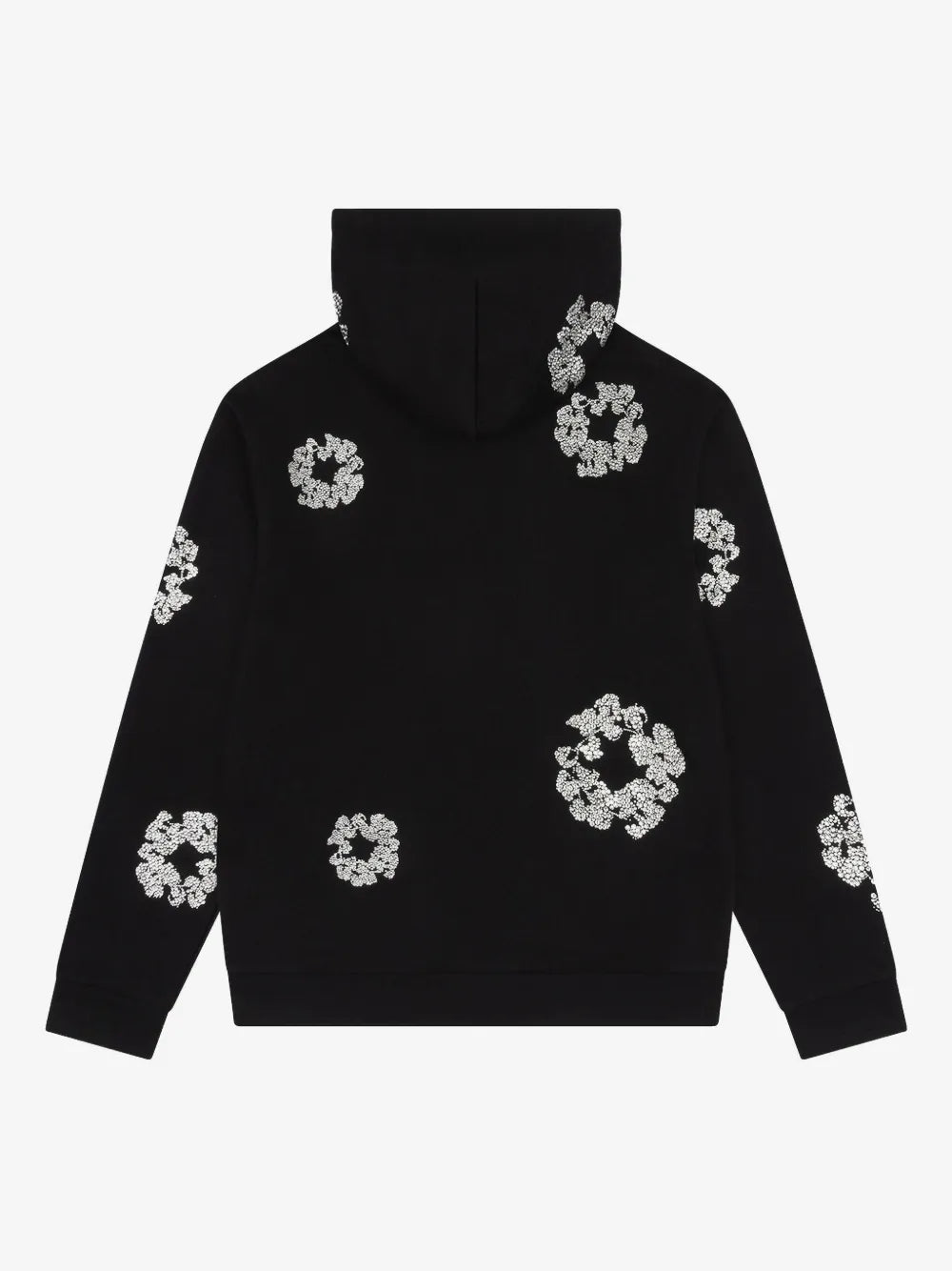 Denim Tears Rhinestone Wreath Zip‑Up Unisex Hoodie