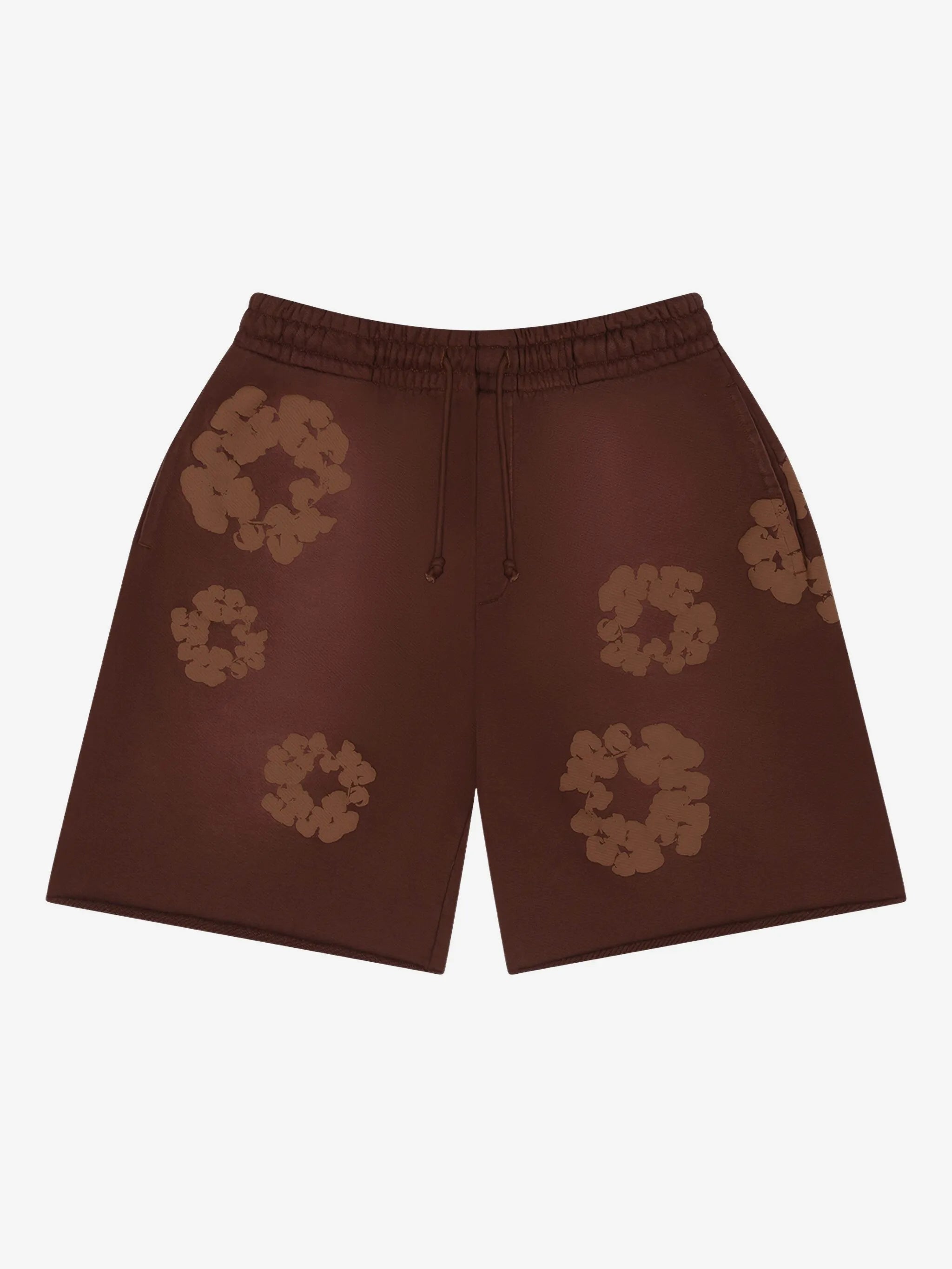 Denim Tears Brown Monotone Floral Sweat Shorts