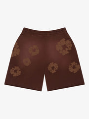 Denim Tears Brown Monotone Floral Sweat Shorts