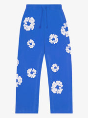 Denim Tears Blue All‑Over Floral Straight Sweatpants