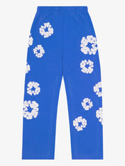 Denim Tears Blue All‑Over Floral Straight Sweatpants