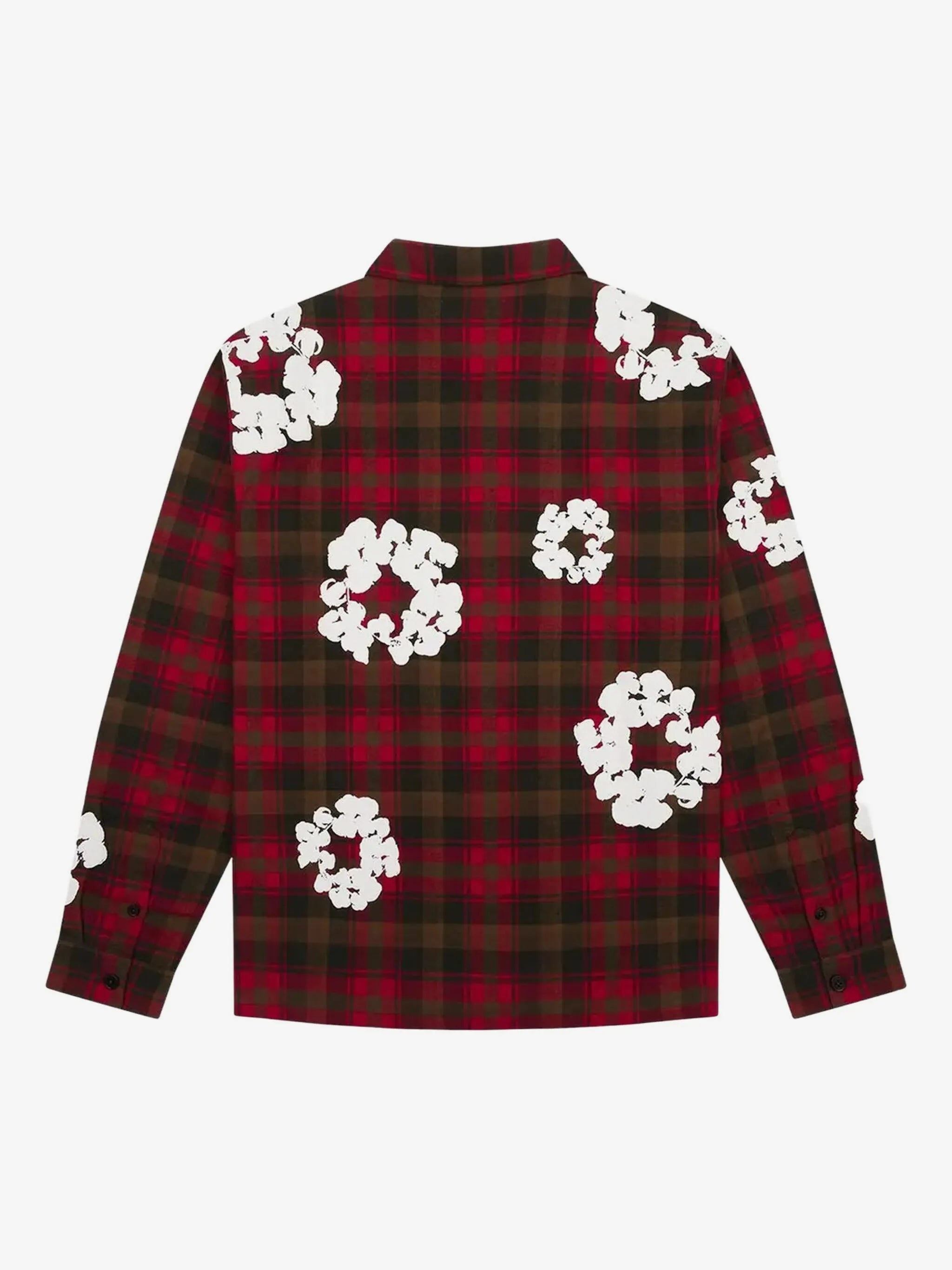 Denim Tears Plaid Wreath Unisex Button‑Up Shirt