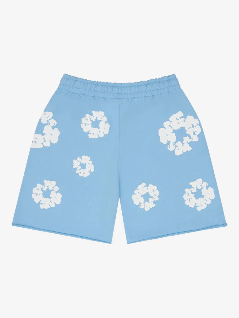 Denim Tears Light Blue Floral Wreath Sweat Shorts