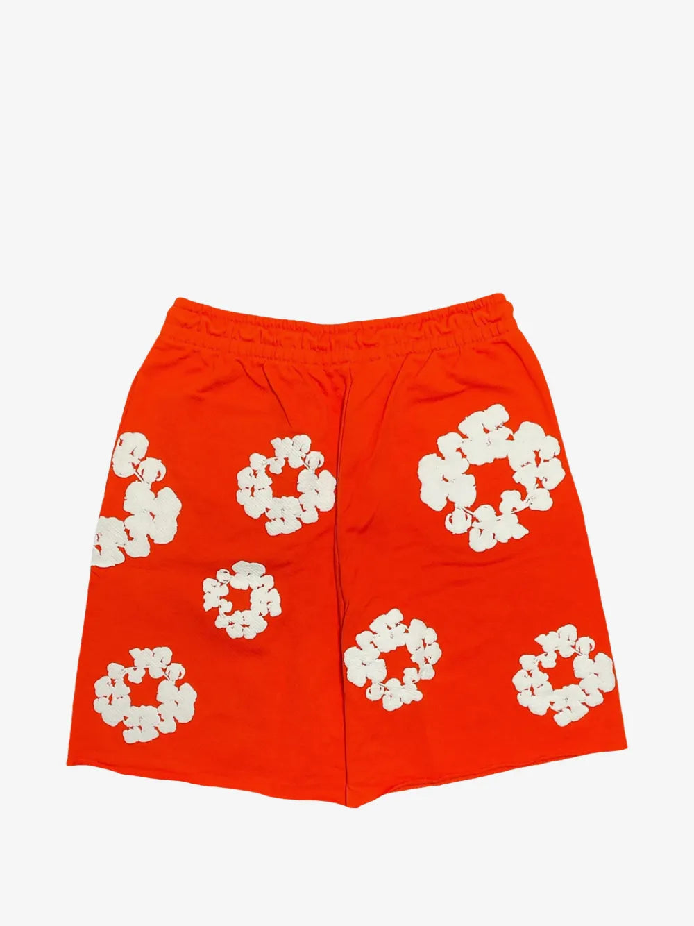 Denim Tears Orange White Wreath Sweat Shorts