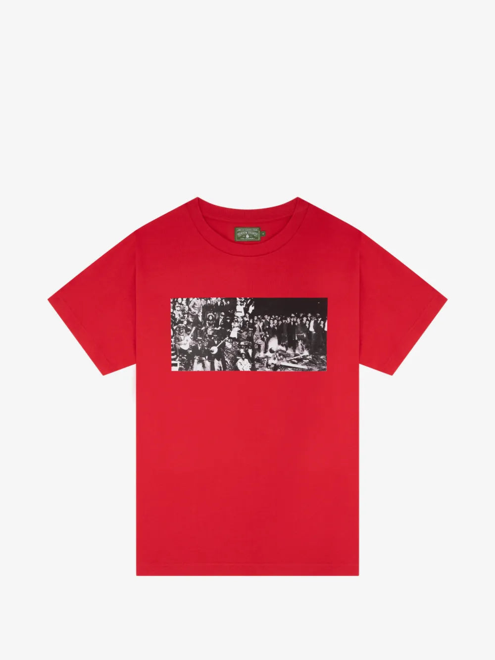 Red Vintage B&W Group Photo Boxy Graphic Tee