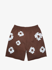 Denim Tears Brown Floral Wreath Sweat Shorts