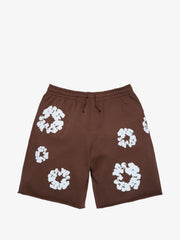 Denim Tears Brown Floral Wreath Sweat Shorts