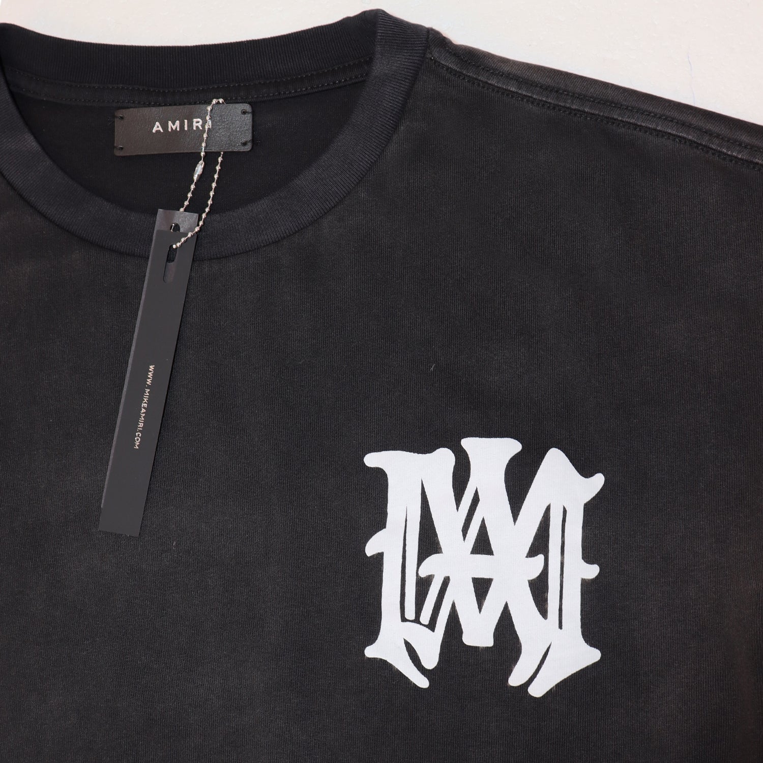 AMIRI Inspired Vintage Gothic Logo Oversized T-Shirt | Streetwear Graphic Tee