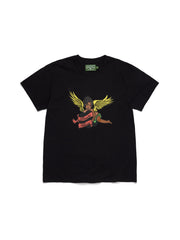Denim Tears Black Cherub Angel Graphic Short Sleeve Tee