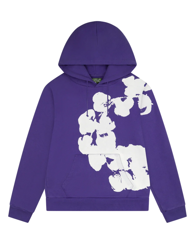 Denim Tears "Big Cotton" Purple Hoodie Hover Image