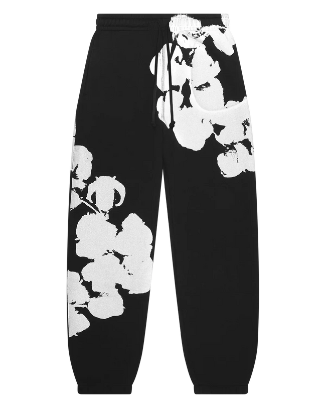 Denim Tears "Big Cotton" Black Sweatpants Hover Image