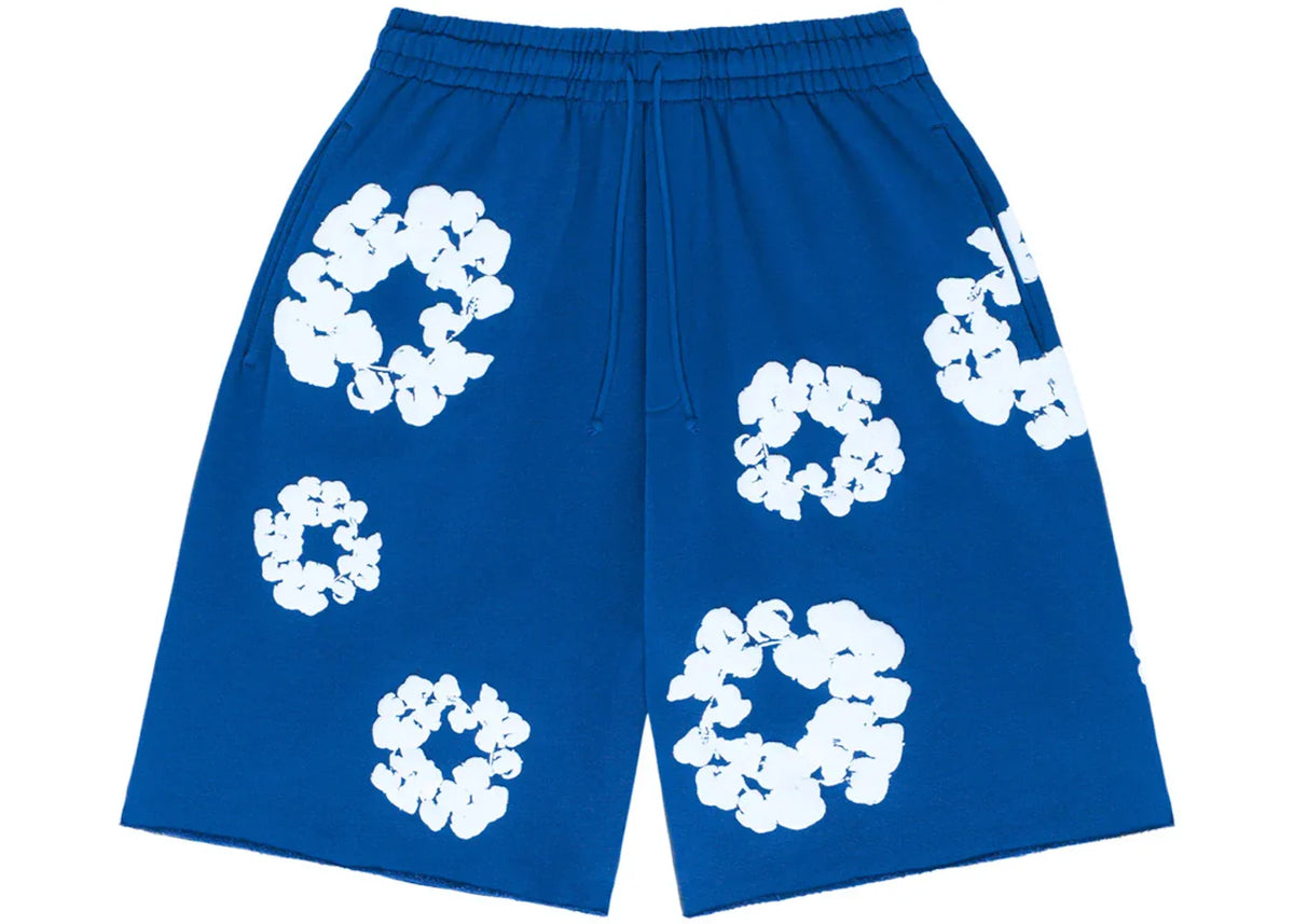 Denim Tears Cotton Wreath Blue Shorts