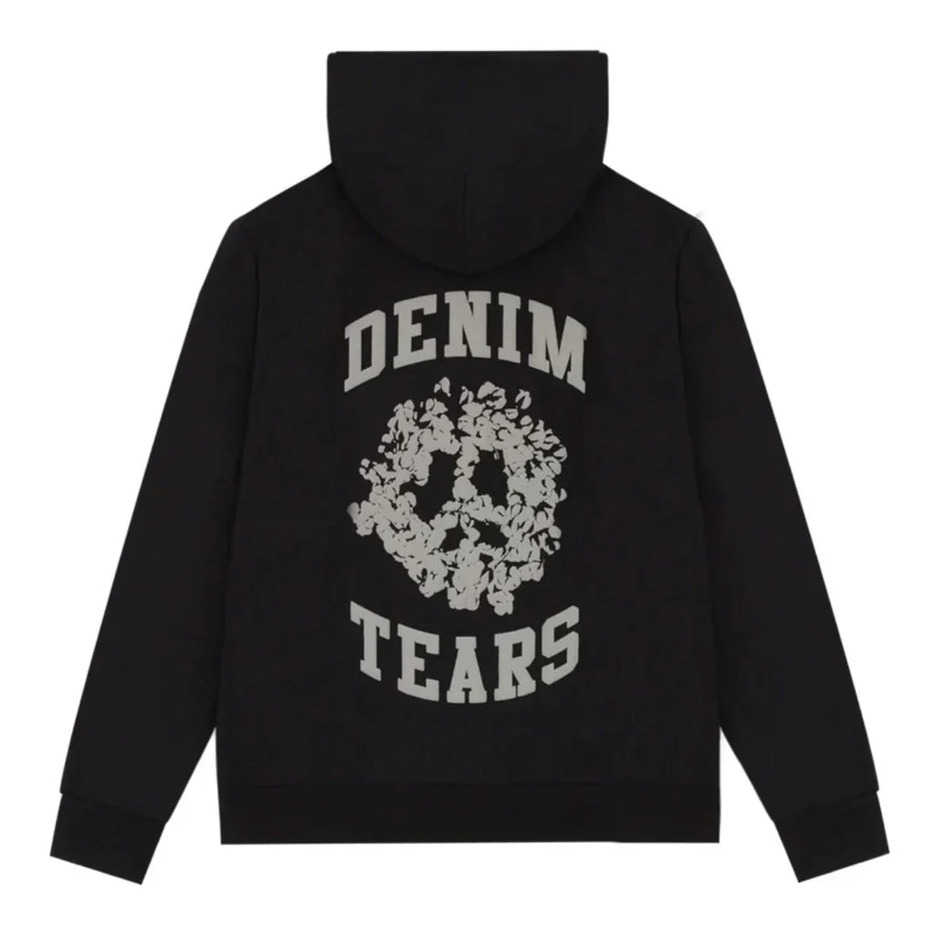 Denim Tears Black University Zip Up Hoodie
