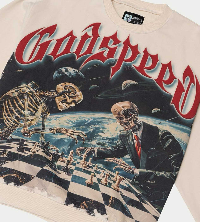 Godspeed Checkmate Sweatshirt Bone Hover Image