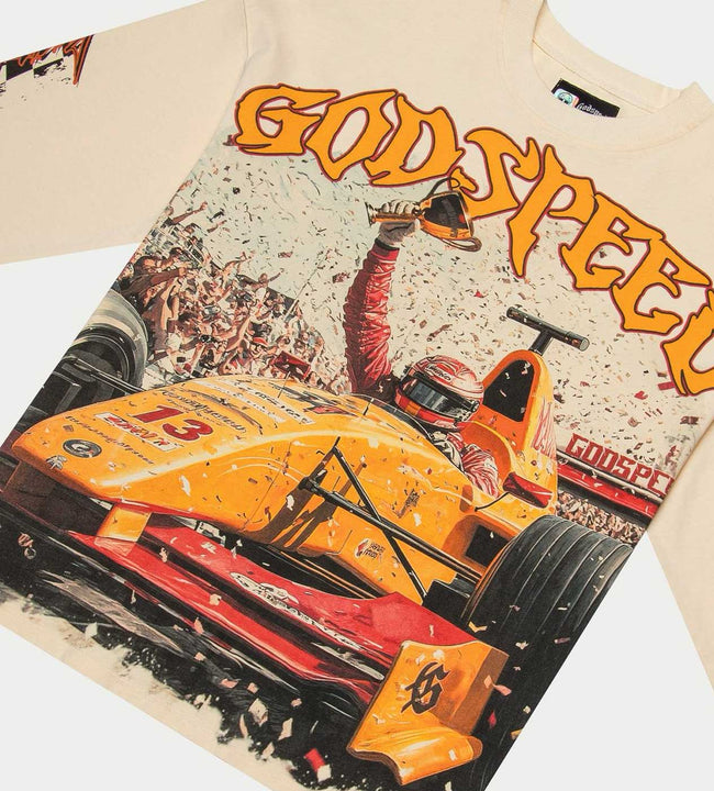 Godspeed F1 Finish Line L/S Tee Bone Hover Image