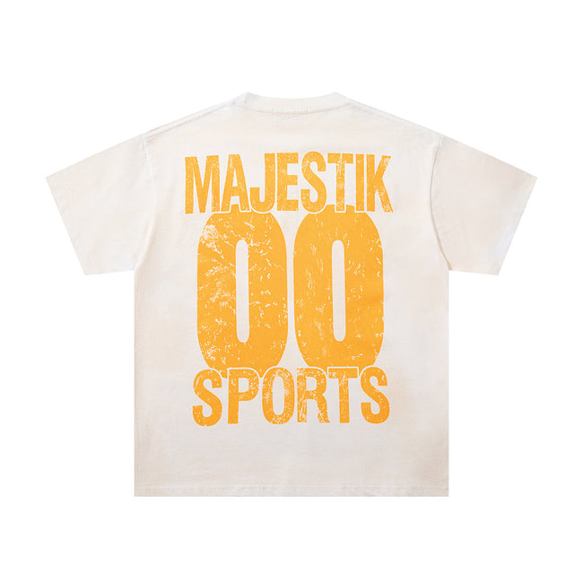 Majestik “Paradise” Supercar Vintage Tee（Off-White / Cream） Main Image