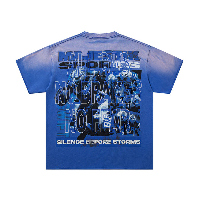 Majestik “Swift Eagles” World Rhinestone Vintage Tee Main Image