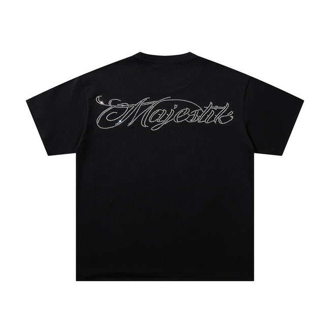 Majestik “Alien DJ Cosmic” Rhinestone Graphic Tee Main Image
