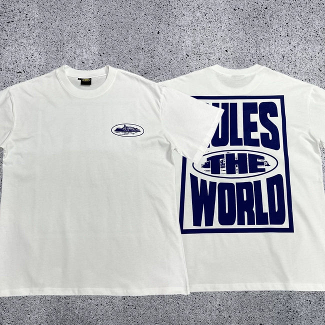 Corteiz RTW Box Logo T-Shirt – White/Green Hover Image