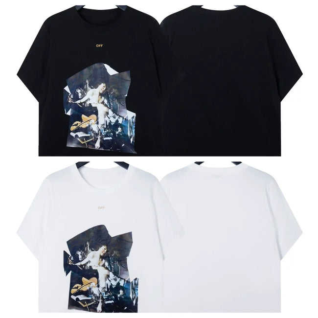 Off-White Renaissance Art Arrow Graphic Short Sleeve T-Shirt Hover Image
