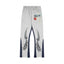 Gallery Dept. "DEPT." Tribal Star Graphic Contrast Panel Sweatpants - Heather Grey