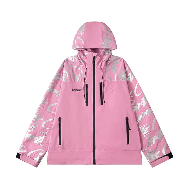 Corteiz Devil's Island Stormtrooper Waterproof Jacket Pink Hover Image