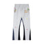 Gallery Dept. "DEPT. de la GALERIE" Paint Splatter Contrast Panel Sweatpants - Heather Grey