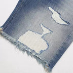 Gallery Dept. Heavy Distressed Ripped Denim Shorts